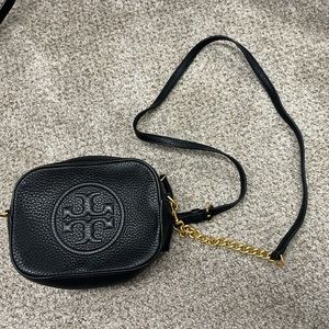 Tory Burch Small Miller Black Crossbody